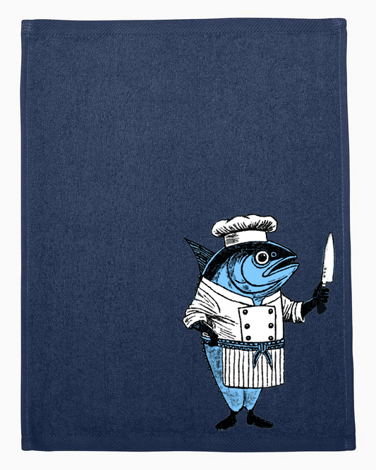 Koko Big Tuna Hemmed Chef Towel - #T600