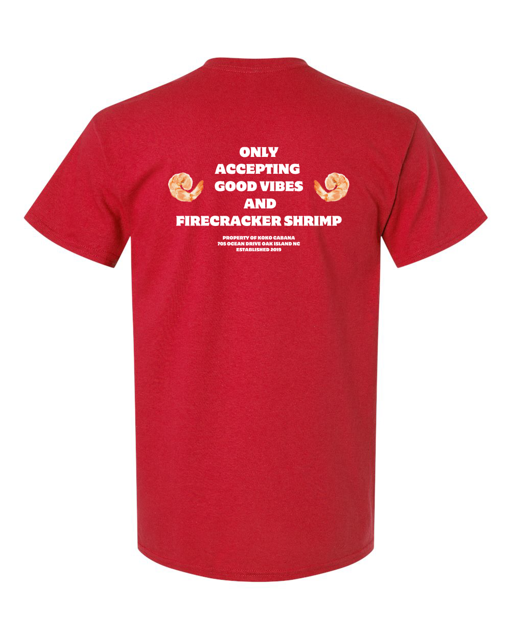 Koko Cabana Hibiscus Shrimp Unisex Ultra Cotton® Pocket T-Shirt - #2300