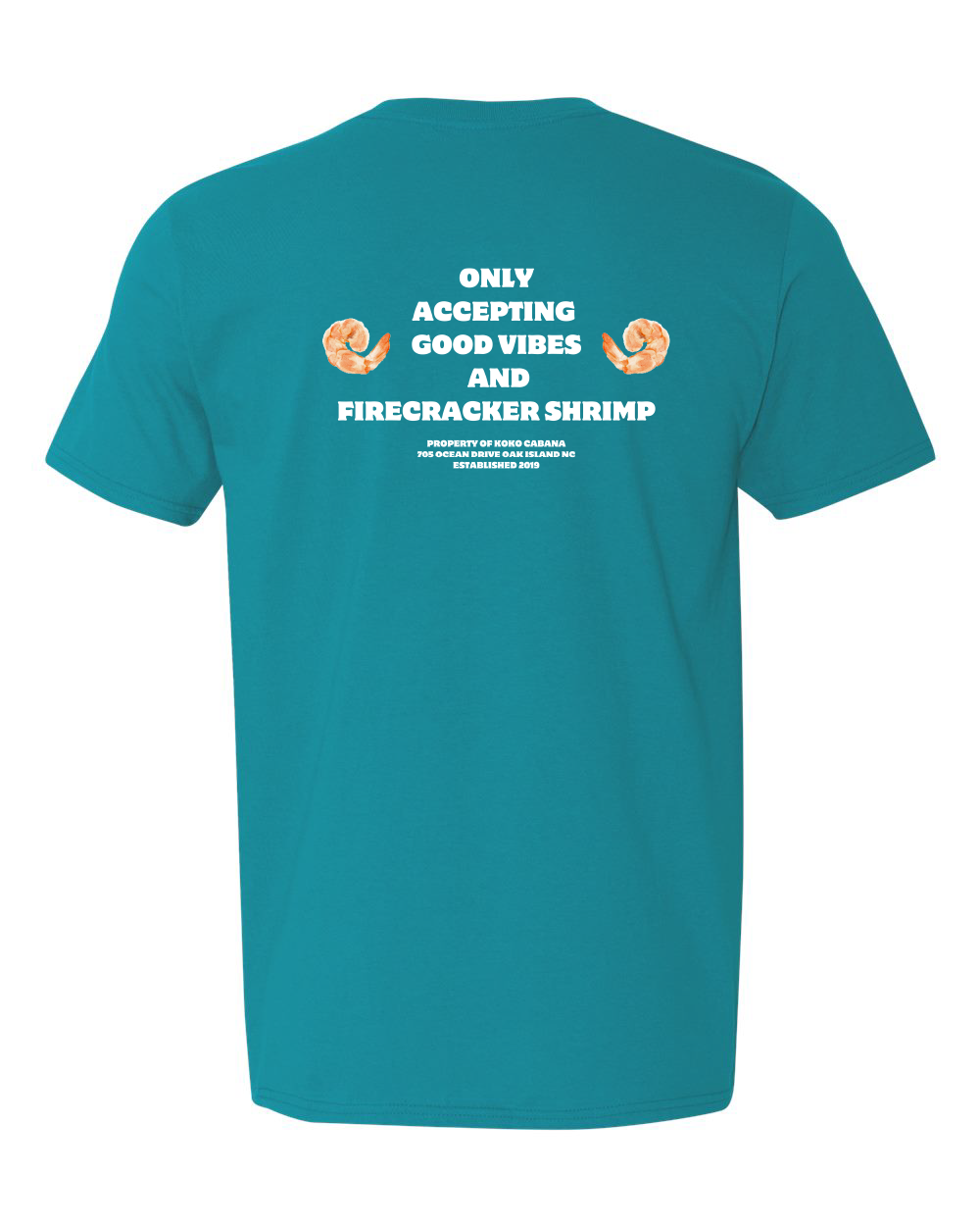 Koko Cabana Hibiscus Shrimp Unisex Softstyle® T-Shirt - #64000