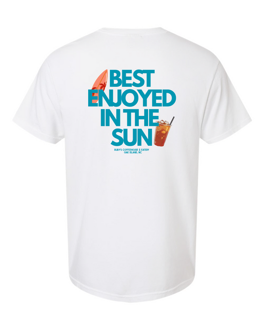 Ruby's Coffeehouse Best Enjoyed in Sun Comfort Colors Unisex Garment-Dyed Heavyweight T-Shirt - #1717